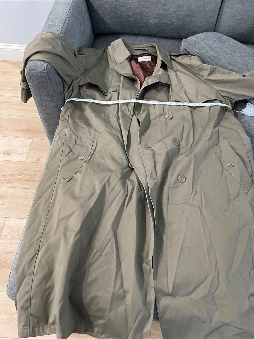 Alexander Lloyd lined trench coat.
